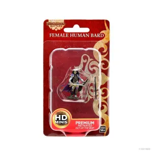 Human Bard Female: Pathfinder Battles Premium Painted Figure (W2)