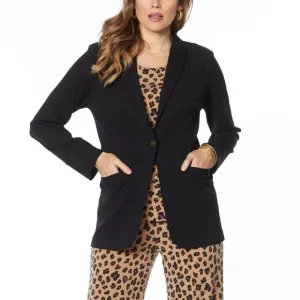 Iman Global Chic Luxury Resort Knit Blazer