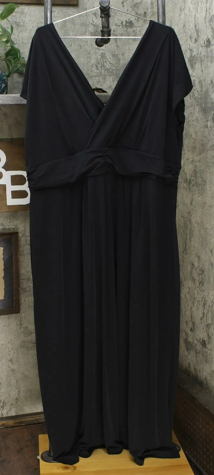 IMAN Women's Plus Size Boho Chic Jersey Knit Maxi Dress