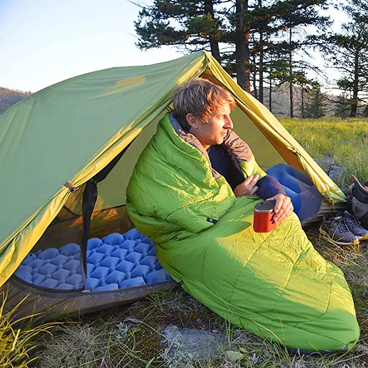 Inflatable Camping Mat with Pillow Built-in Pump