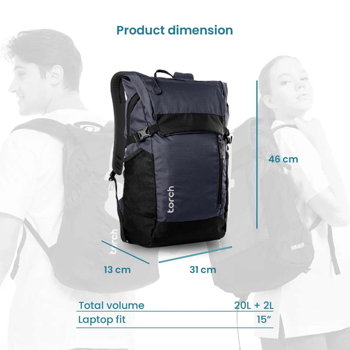 Ishikari Tas Ransel Torch 20L   2L