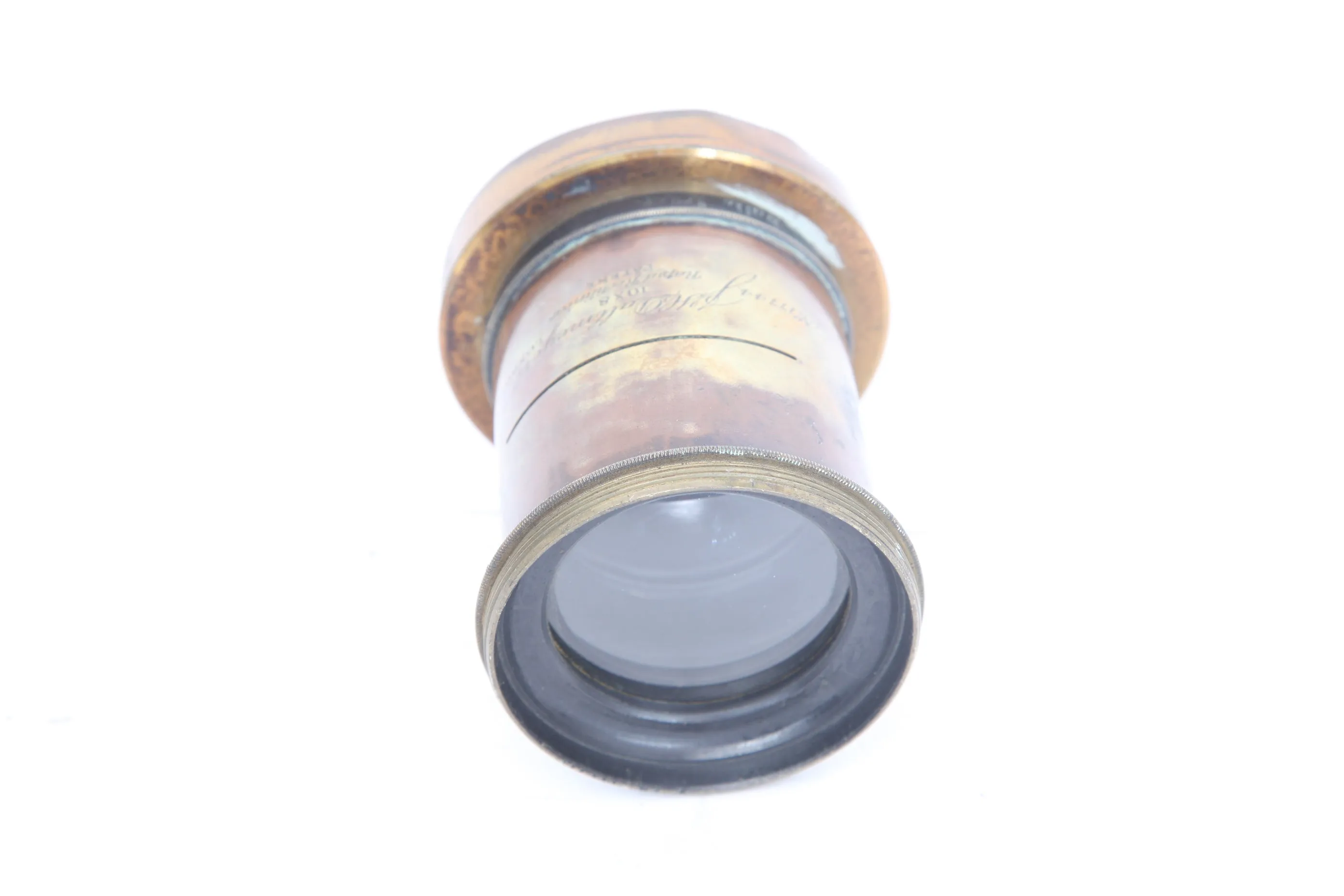 J. H. Dallmeyer 10x8 Rapid Rectilinear Brass Lens