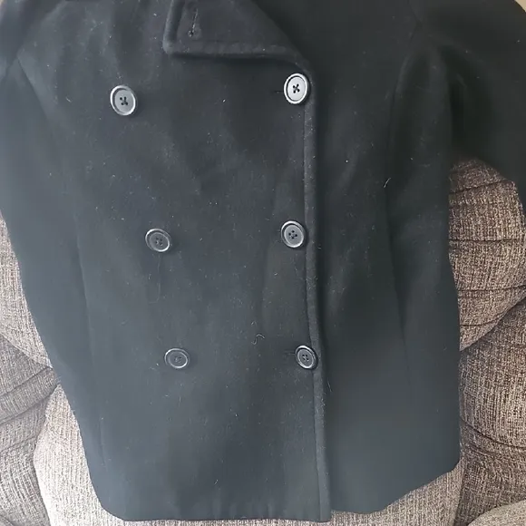 J.Crew Black Peacoat