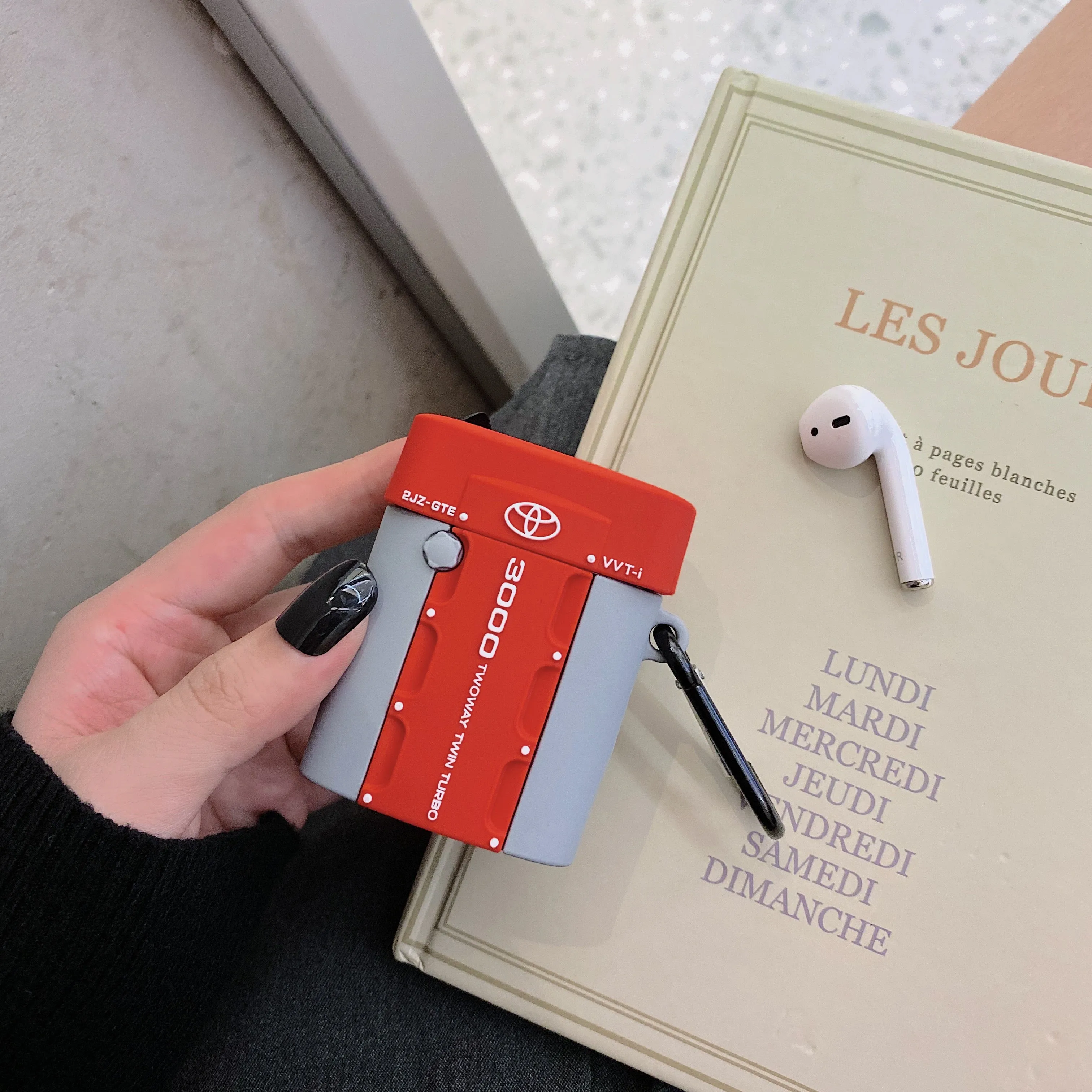 JDMTuning  Supra 2JZ-GTE VVT-i Apple AirPods 1st/2nd Generation Engine Case Cover