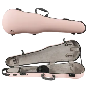 JML Carbon Fibre 1.5 Shaped Violin Case Sakura Pink 4/4