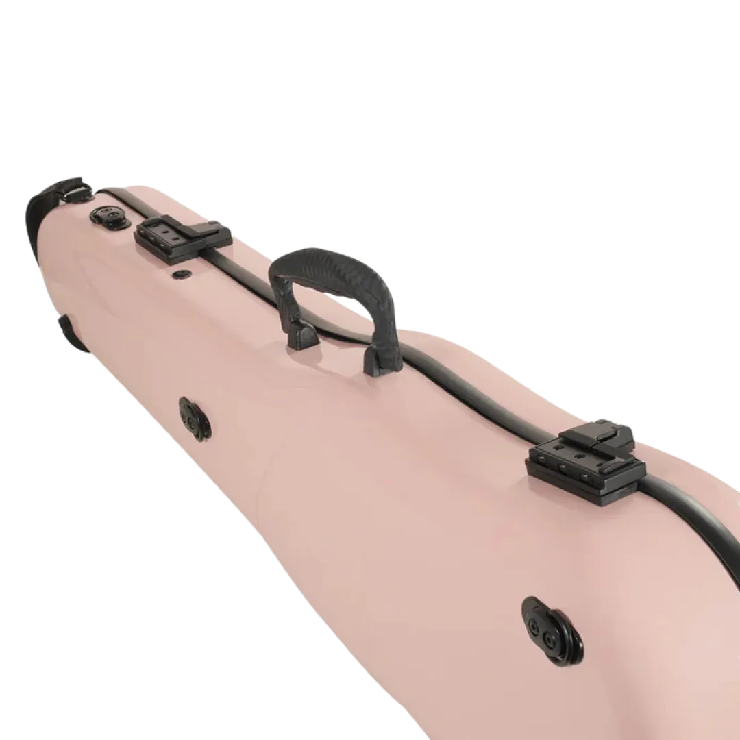 JML Carbon Fibre 1.5 Shaped Violin Case Sakura Pink 4/4