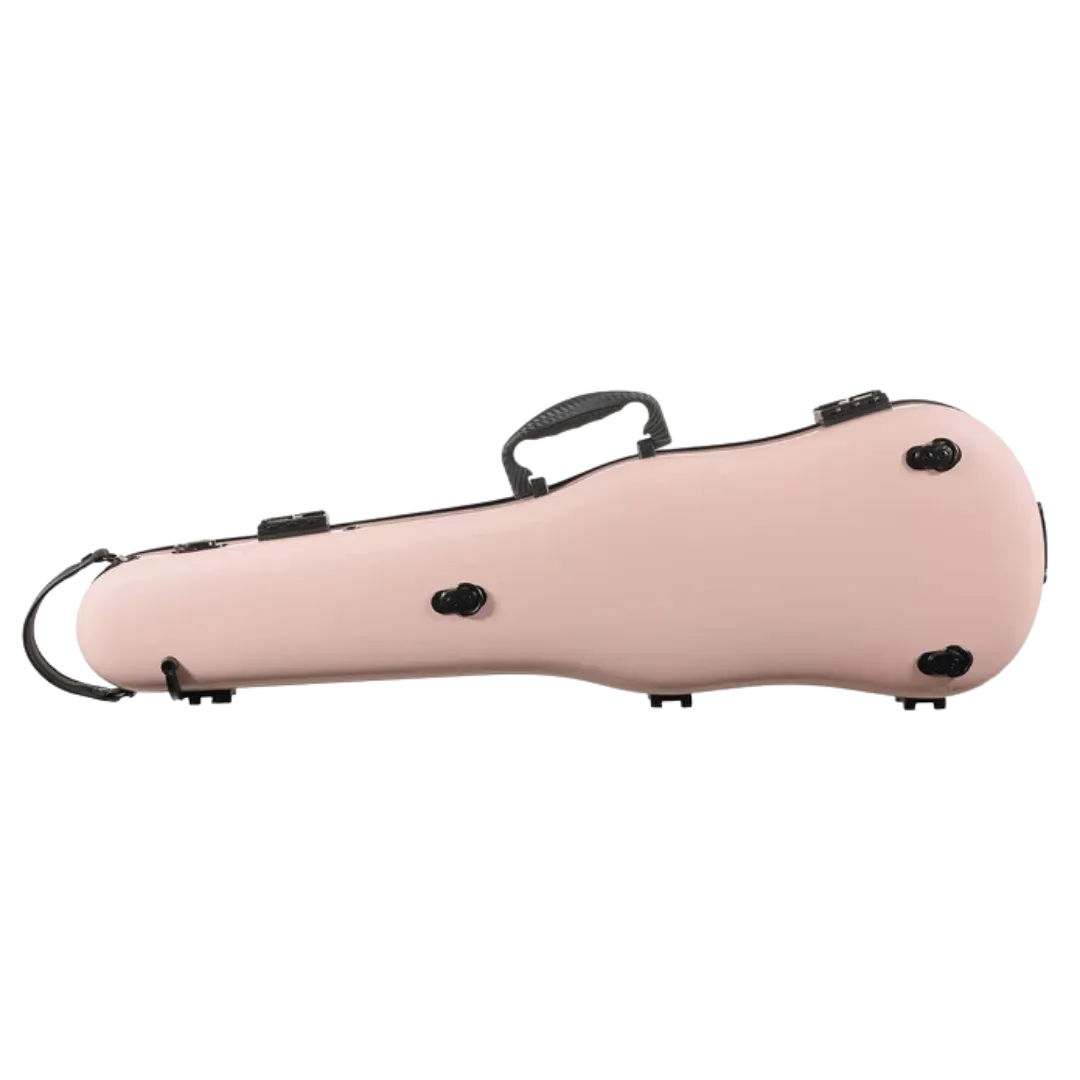 JML Carbon Fibre 1.5 Shaped Violin Case Sakura Pink 4/4