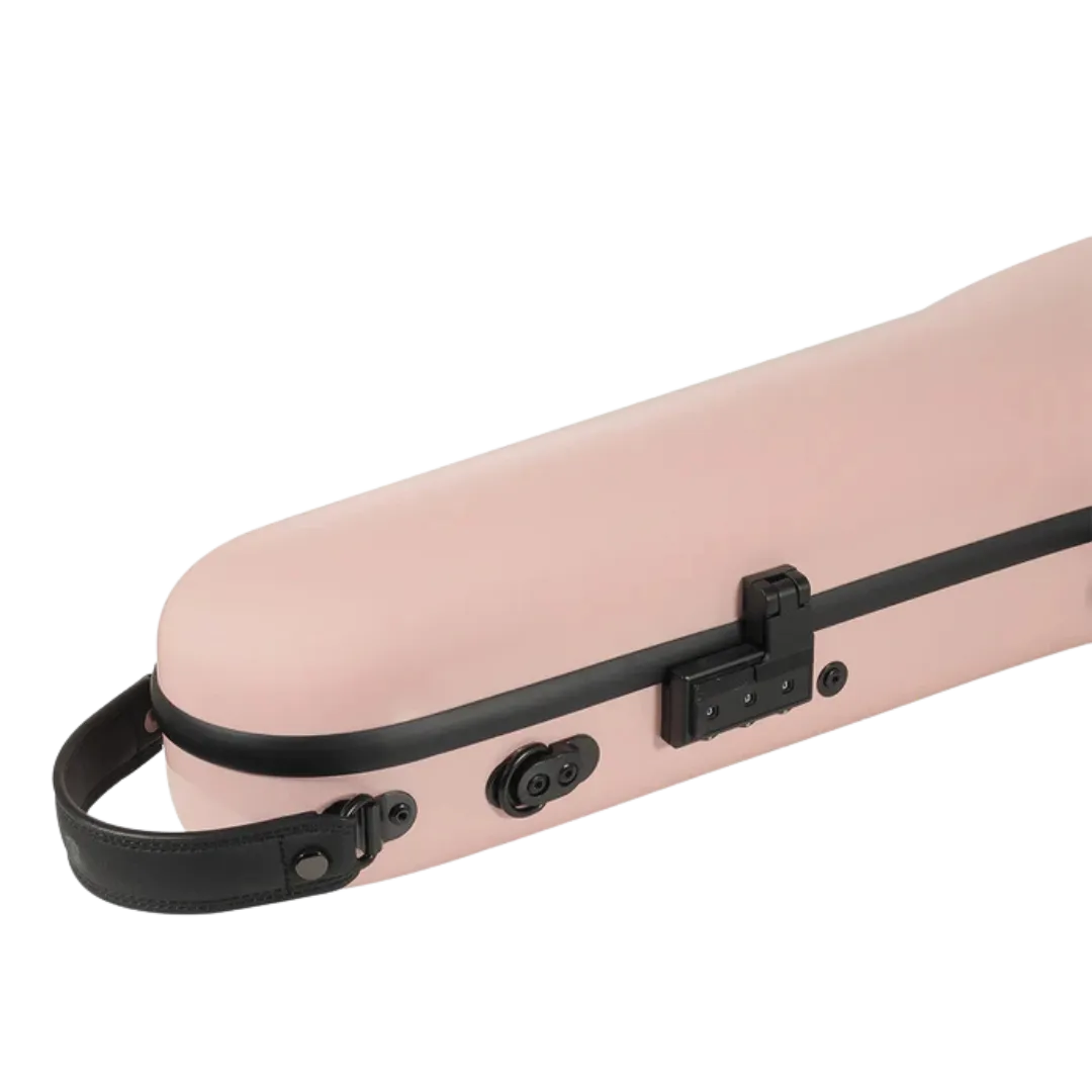 JML Carbon Fibre 1.5 Shaped Violin Case Sakura Pink 4/4