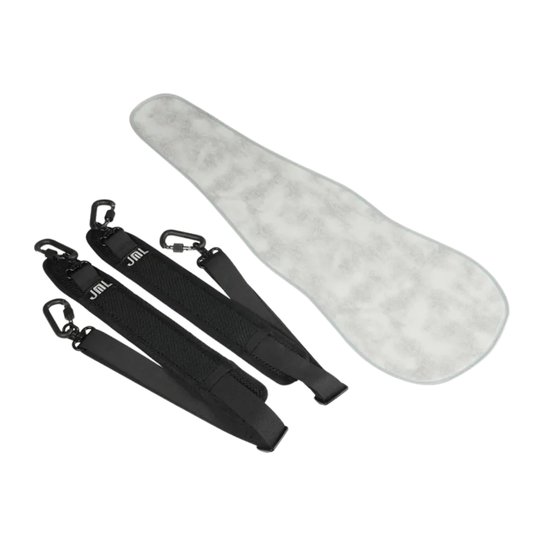 JML Carbon Fibre 1.5 Shaped Violin Case White with Orange 4/4
