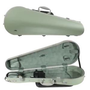 JML Carbon Fibre 1.7 Shaped Adjustable Viola Case Garden Green 15"-16.5"