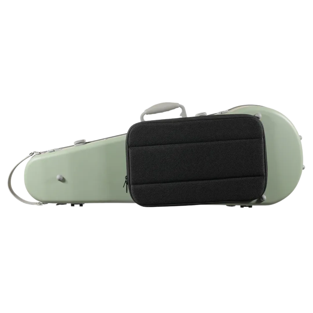 JML Carbon Fibre 1.7 Shaped Adjustable Viola Case Garden Green 15"-16.5"