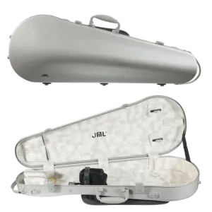 JML Carbon Fibre 1.7 Shaped Adjustable Viola Case Silver 15"-16.5"
