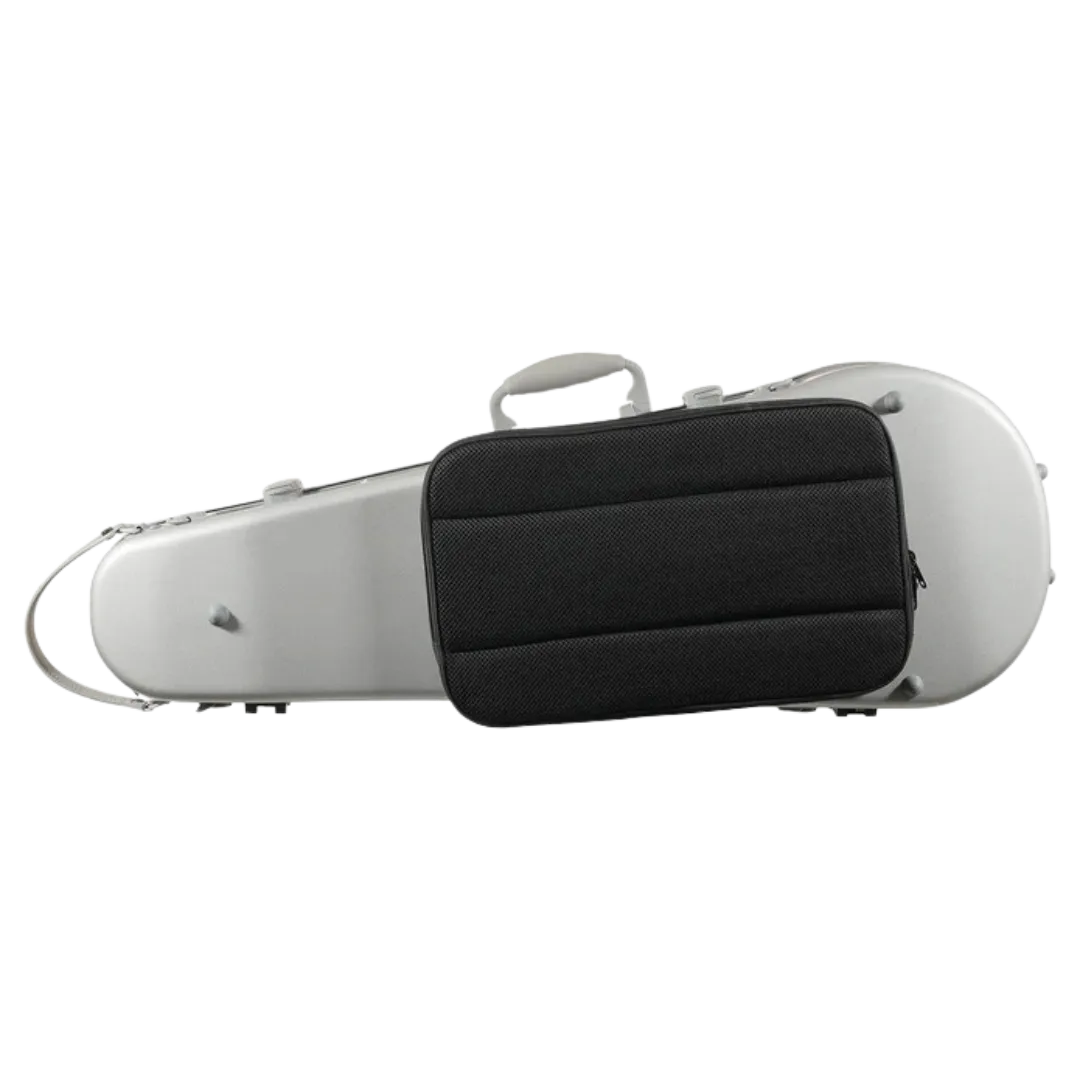 JML Carbon Fibre 1.7 Shaped Adjustable Viola Case Silver 15"-16.5"
