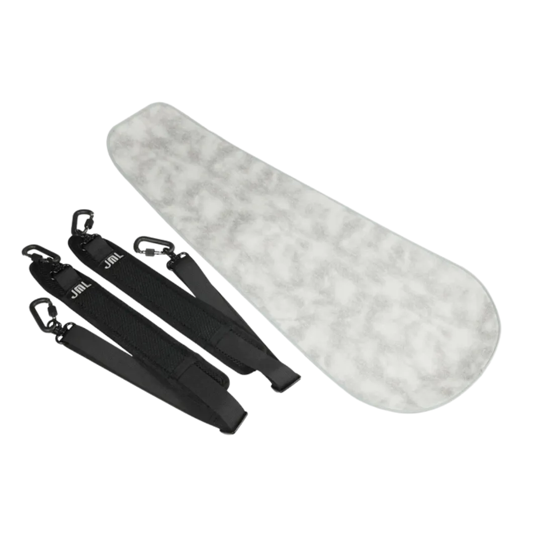 JML Carbon Fibre 1.7 Shaped Adjustable Viola Case Silver 15"-16.5"