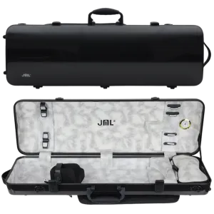 JML Carbon Fibre 1.8 Oblong Violin Case Black 4/4