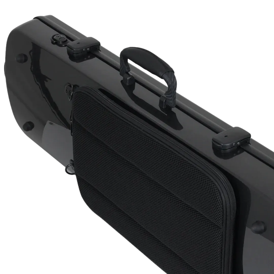 JML Carbon Fibre 1.8 Oblong Violin Case Black 4/4