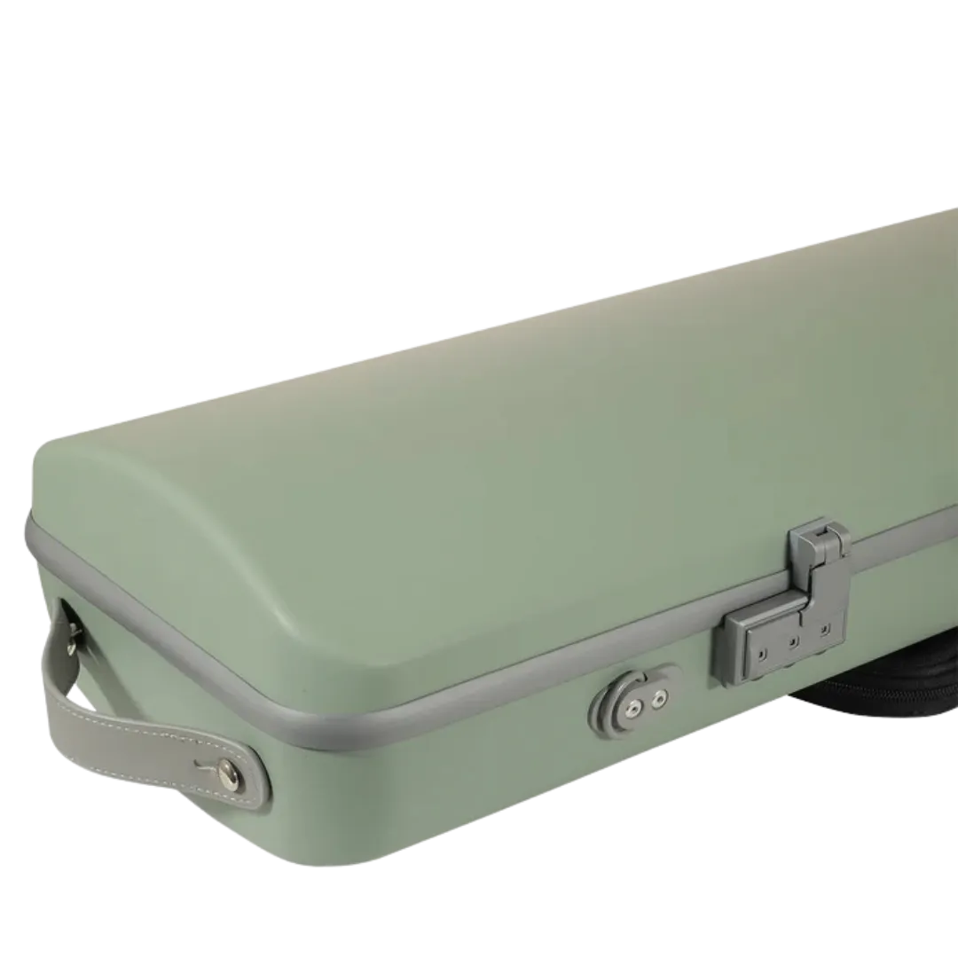 JML Carbon Fibre 1.8 Oblong Violin Case Garden Green 4/4