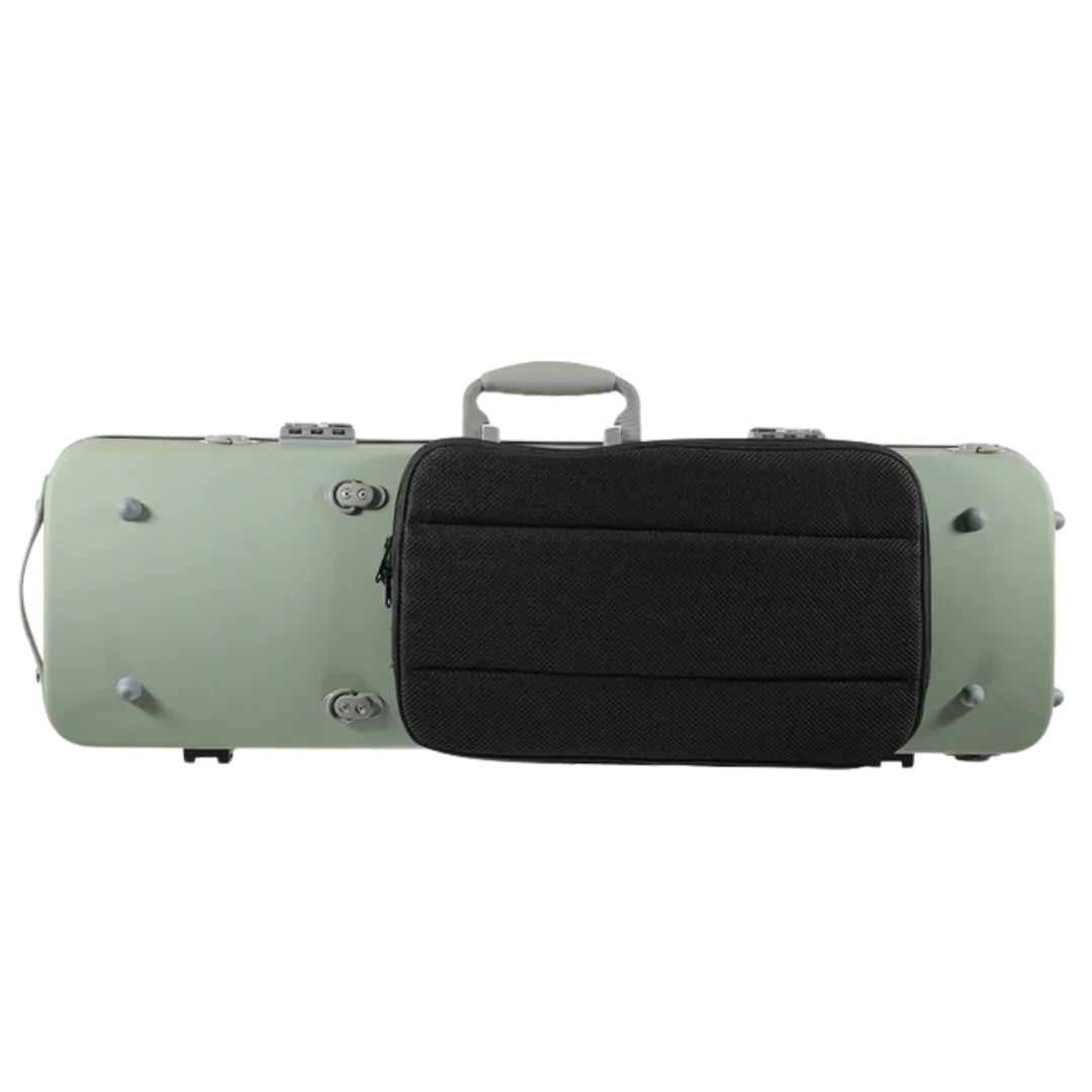 JML Carbon Fibre 1.8 Oblong Violin Case Garden Green 4/4