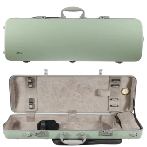 JML Carbon Fibre 1.8 Oblong Violin Case Garden Green 4/4
