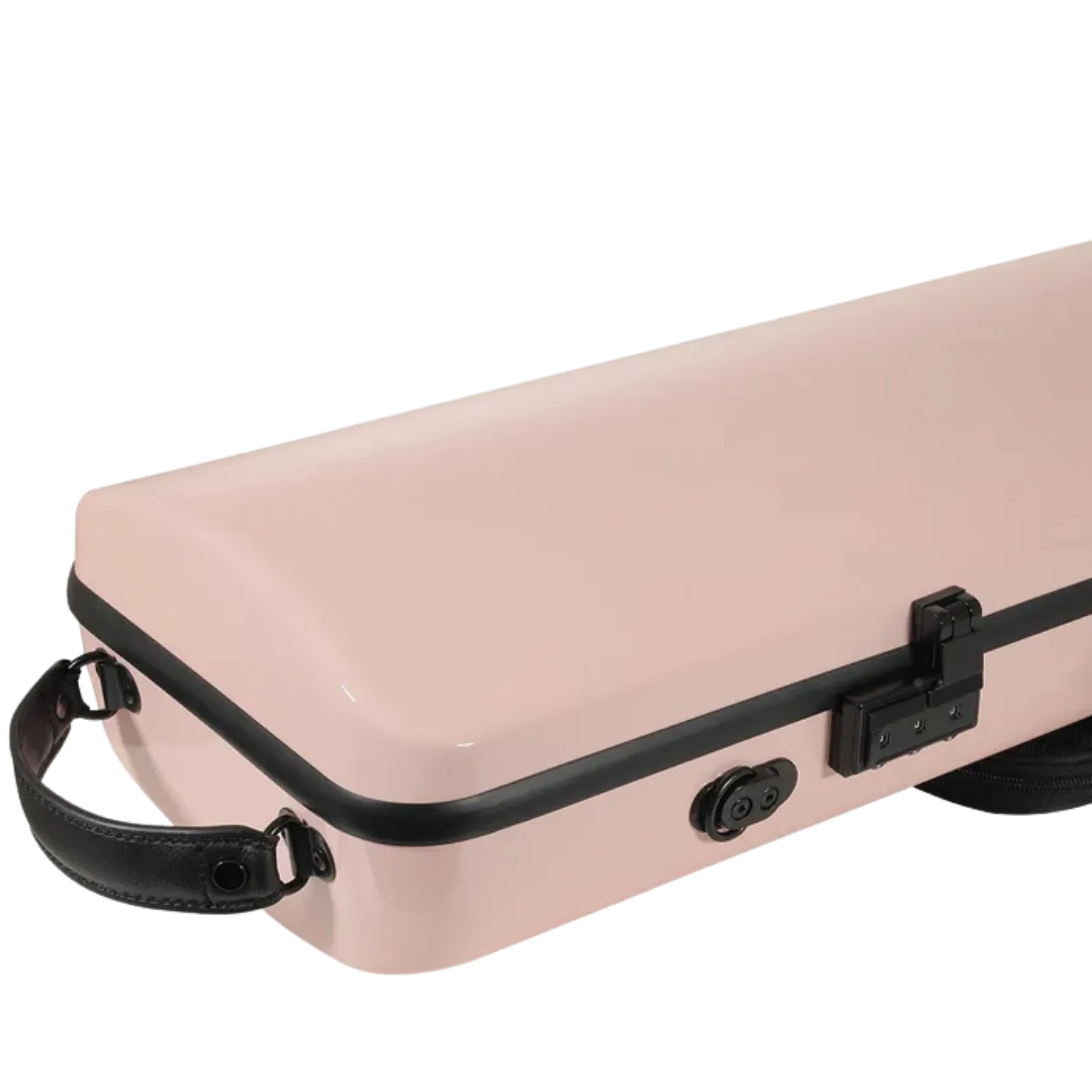 JML Carbon Fibre 1.8 Oblong Violin Case Sakura Pink 4/4