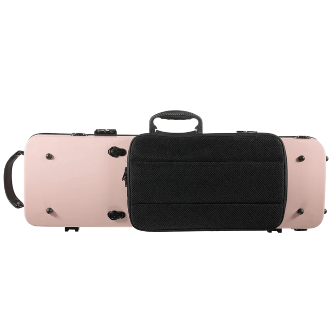 JML Carbon Fibre 1.8 Oblong Violin Case Sakura Pink 4/4