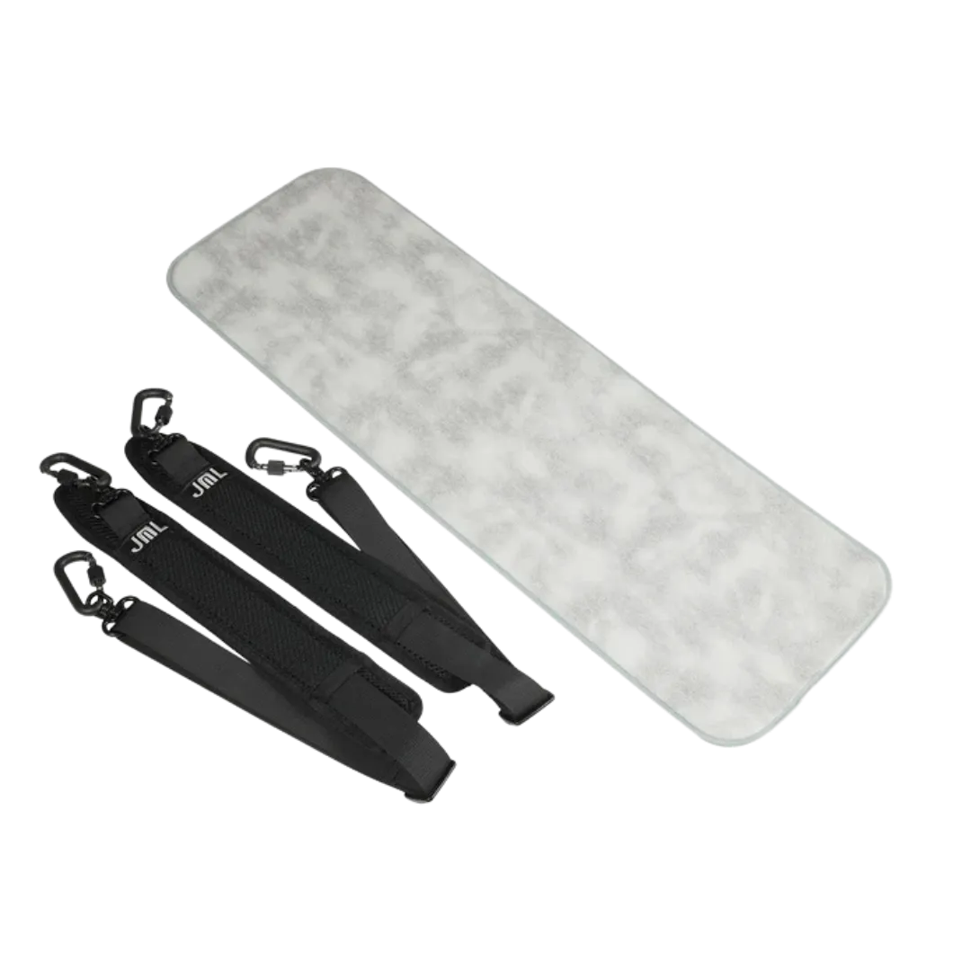 JML Carbon Fibre 1.8 Oblong Violin Case White with Orange 4/4