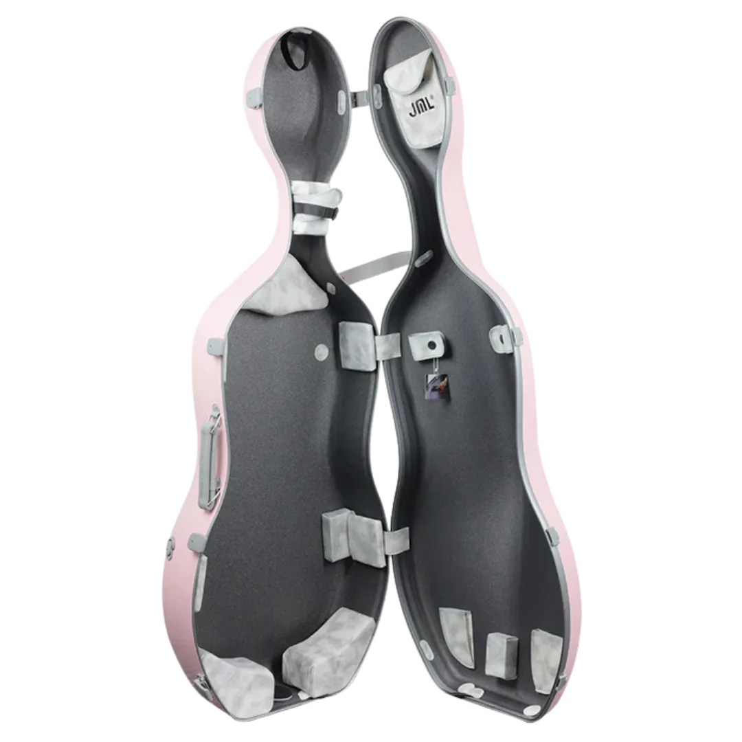 JML CL6 Carbon Fibre 2.9 Cello Case Sakura Pink 4/4