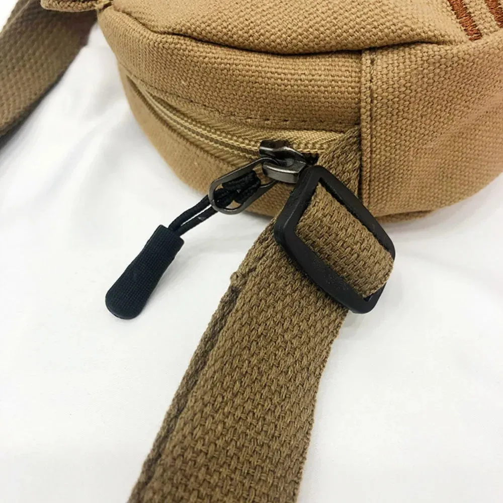 Kawaii Taiyaki Canvas Backpack 🍰🎒 | Cute Japanese Crossbody Bag for Women 💖✨
