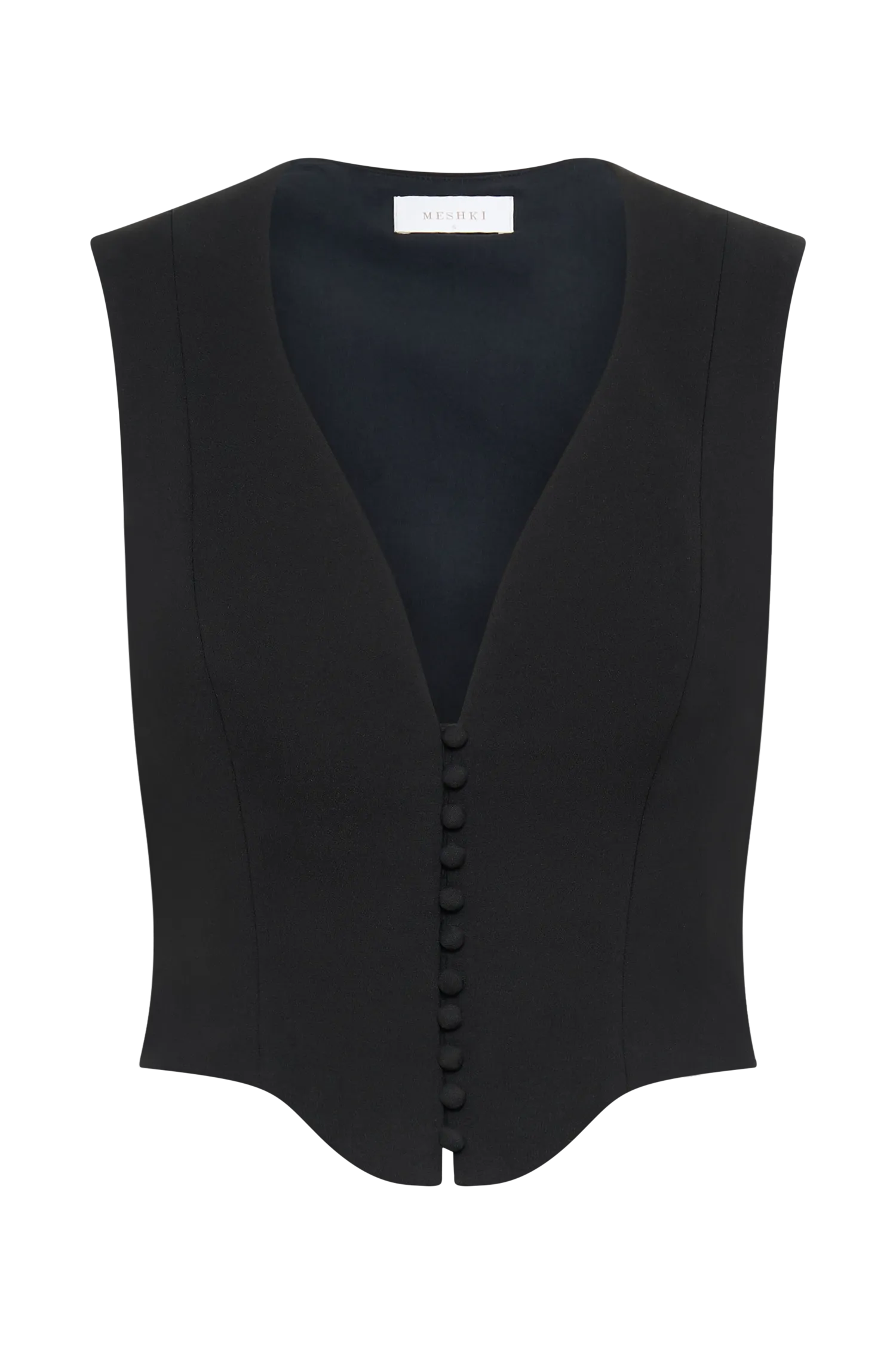 Keely Cotton Sleeveless Top - Black