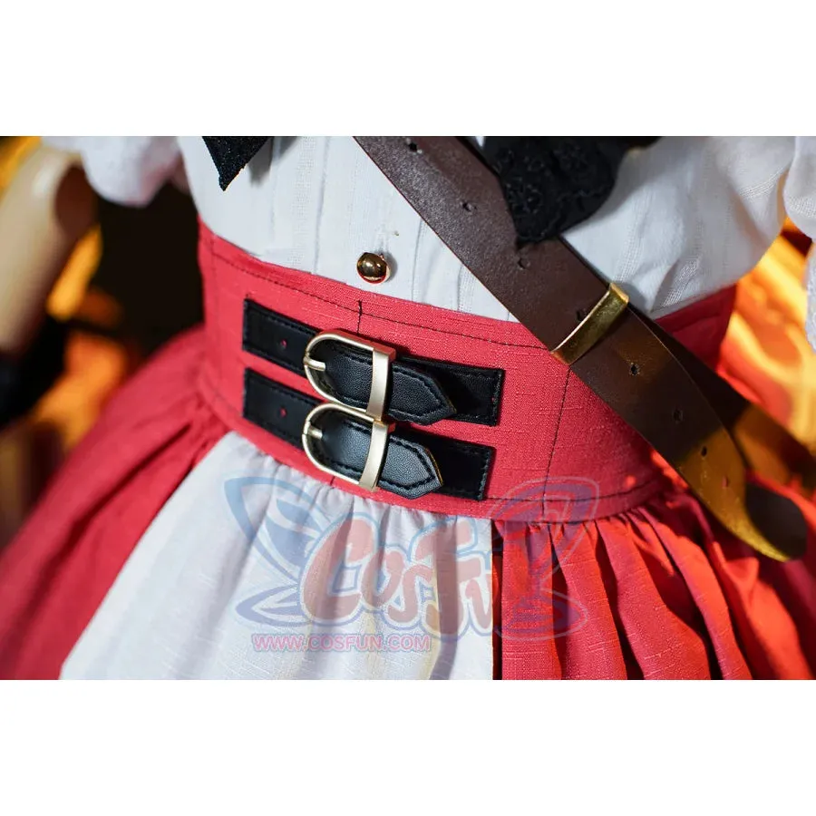 KIDS Genshin Impact Klee Blossoming Starlight Cosplay Costume Children’s wear C08263  A