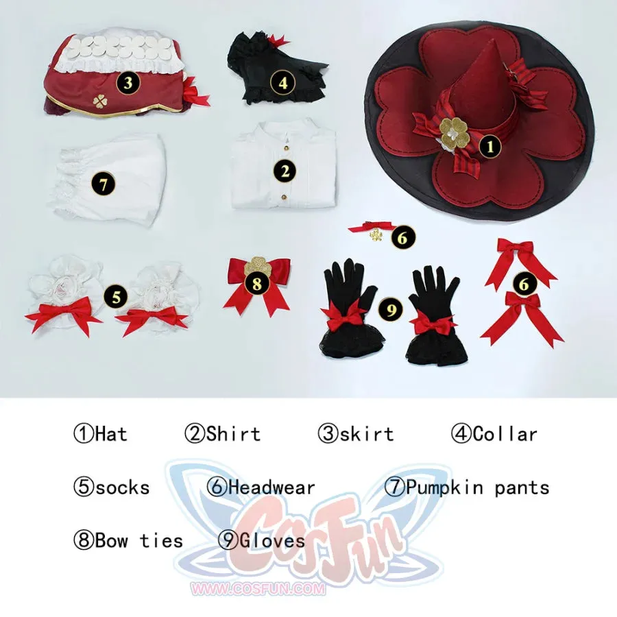KIDS Genshin Impact Klee Blossoming Starlight Cosplay Costume Children’s wear C08263  A