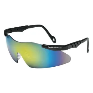 Kimberly-Clark Professional Magnum 3G Safety Eyewear, Gold Metallic Mirror Lens, Anti-Scratch, Black Frame, 19940
