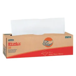 Kimberly-Clark Professional WypAll* L30 Wiper, Pop-Up Box, White, 05816