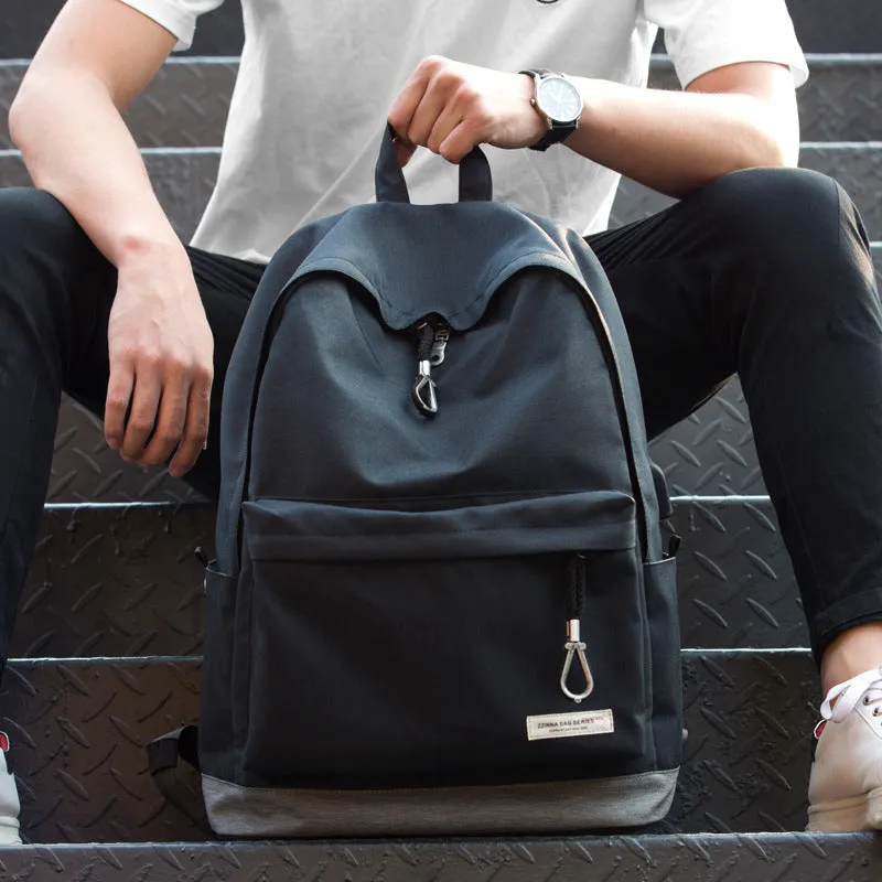 Korean Fashion Canvas Casual Travel Sports Backpack Backpack Men