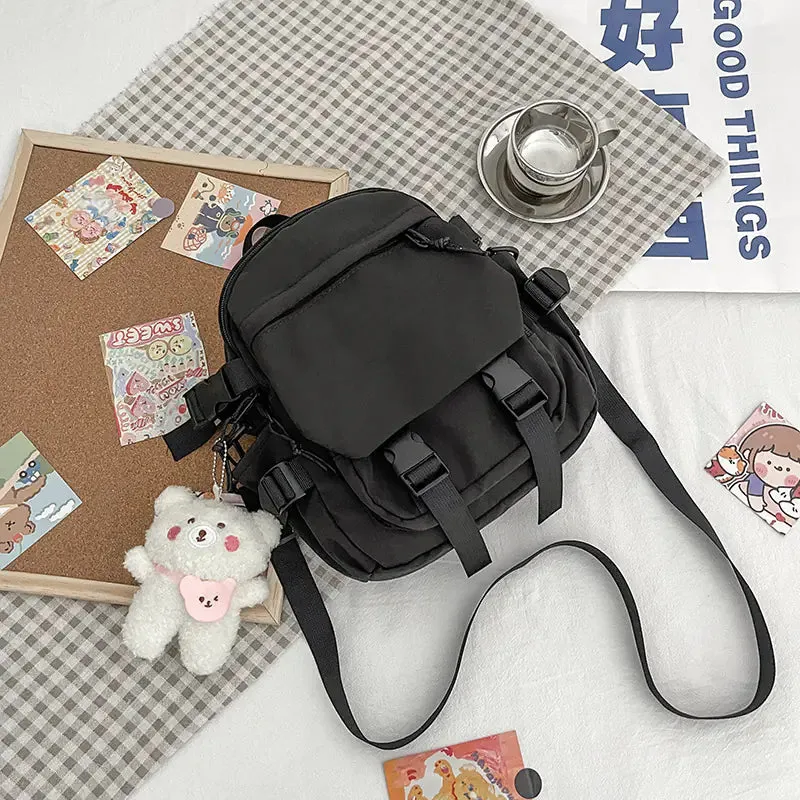 Korean Nylon Oxford Fabric Versatile Literature Backpack