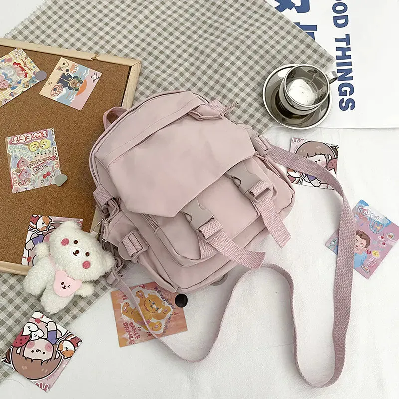 Korean Nylon Oxford Fabric Versatile Literature Backpack