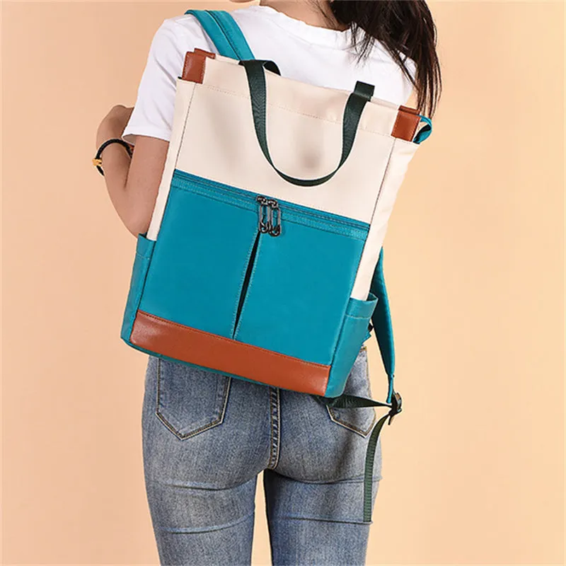 Korean Style Women's Laptop Bag Oxford Travel Backpack