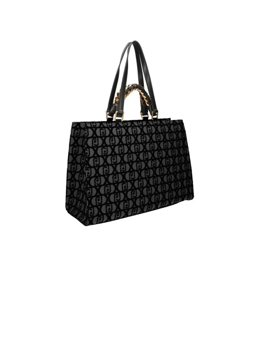 L Tote - Jacquard Nero