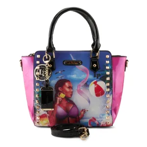 La Philipe Miami Beach Handbag Satchel Women’s Pu Leather Lp1022 13