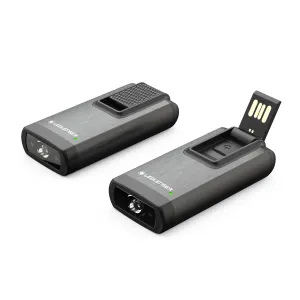 Ledlenser K6R Key Ring Lamp with 4GB USB Flash Drive Grey with Gift Box