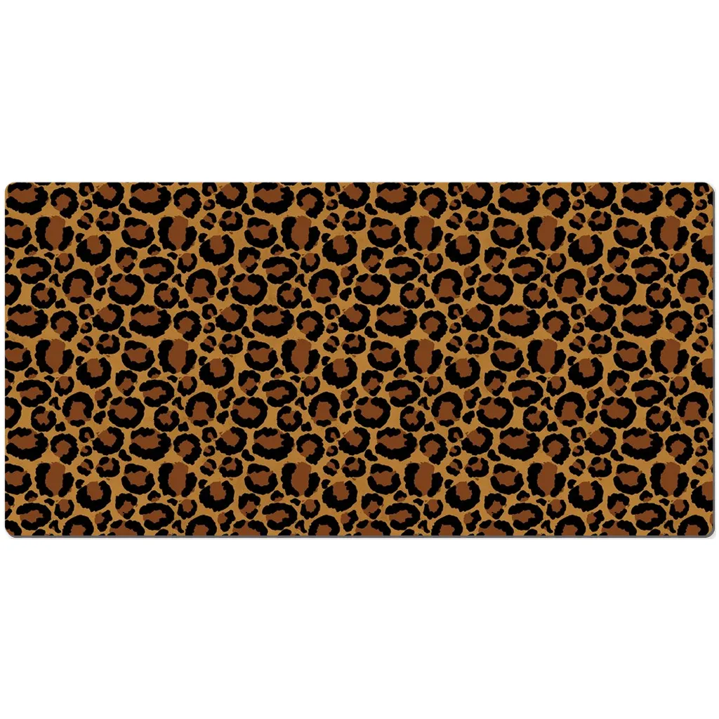 Leopard Animal Print Desk Mats 4 Sizes