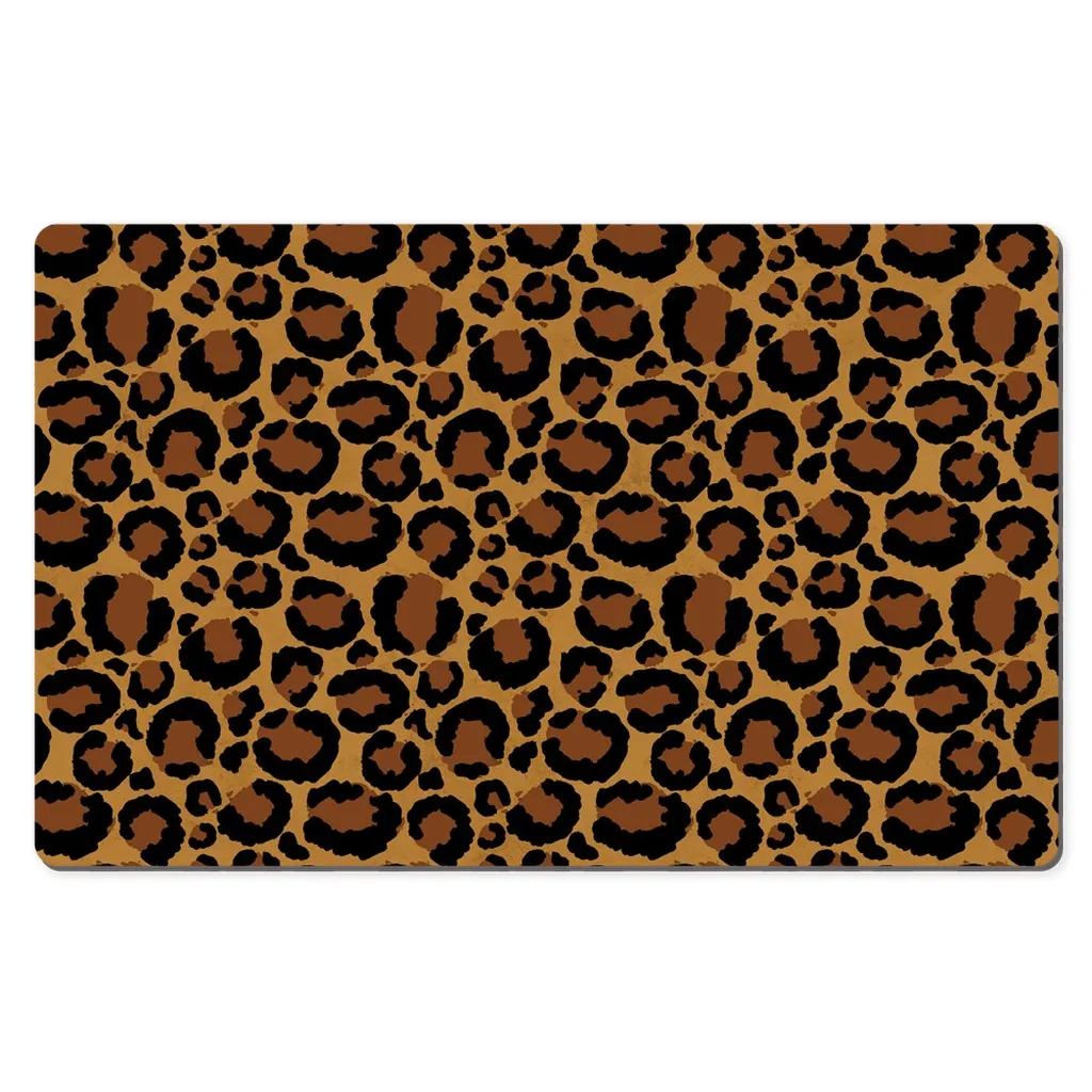 Leopard Animal Print Desk Mats 4 Sizes