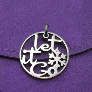 Let It Go Charm for Keyring