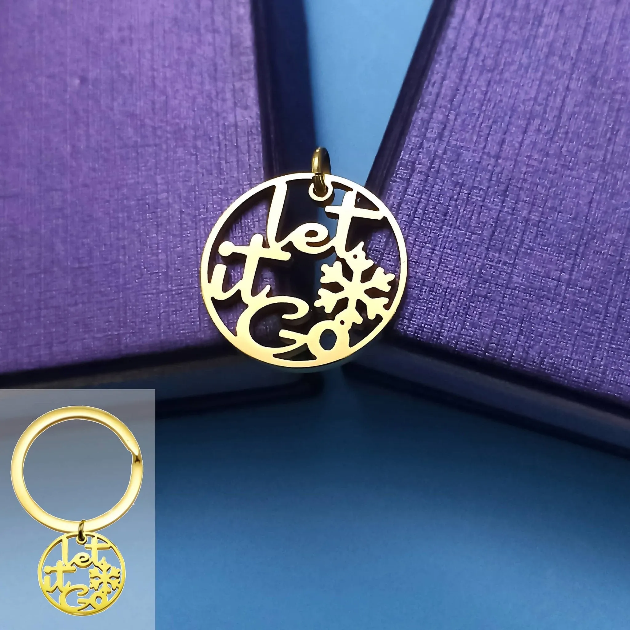 Let It Go Charm for Keyring