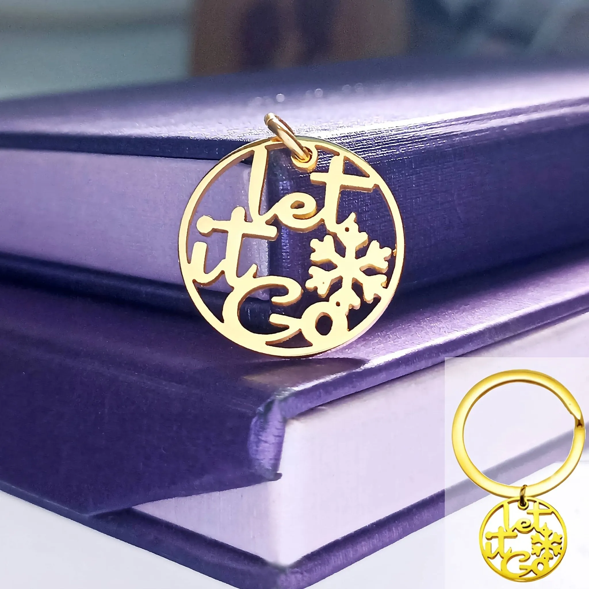 Let It Go Charm for Keyring