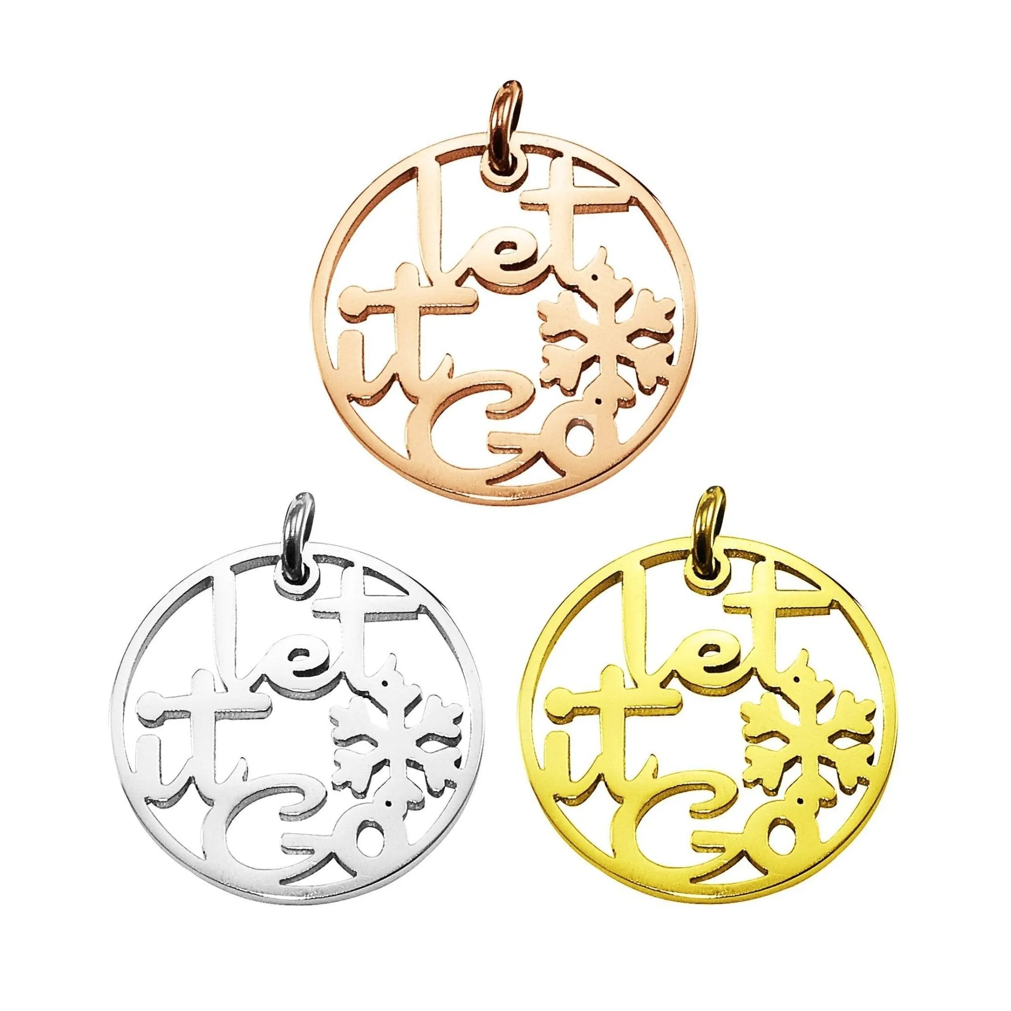 Let It Go Charm for Keyring