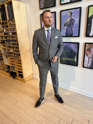Light Gray Sharkskin Premium Suit Coat (Final Sale)
