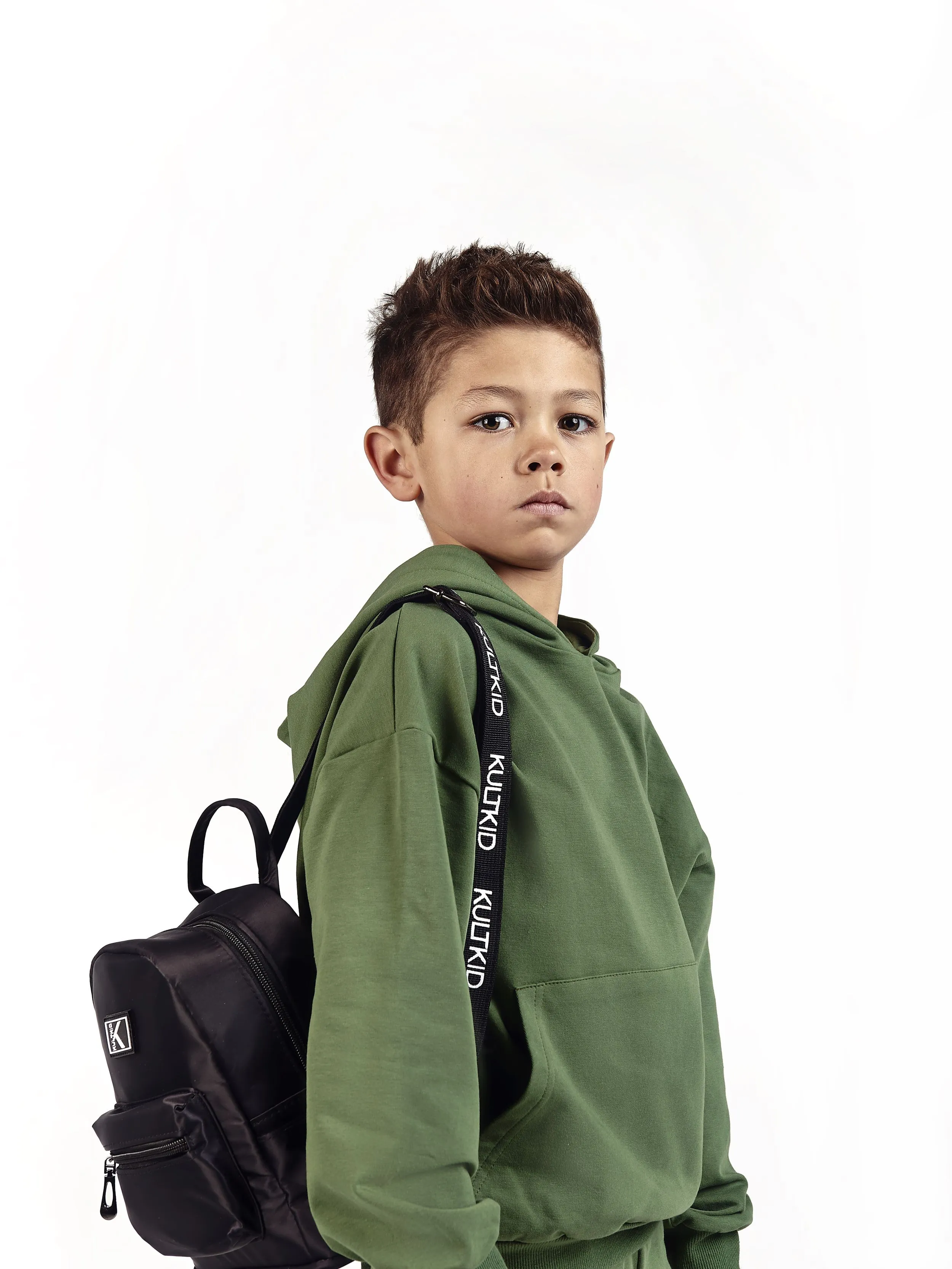 Logo Strap Backpack in Onyx