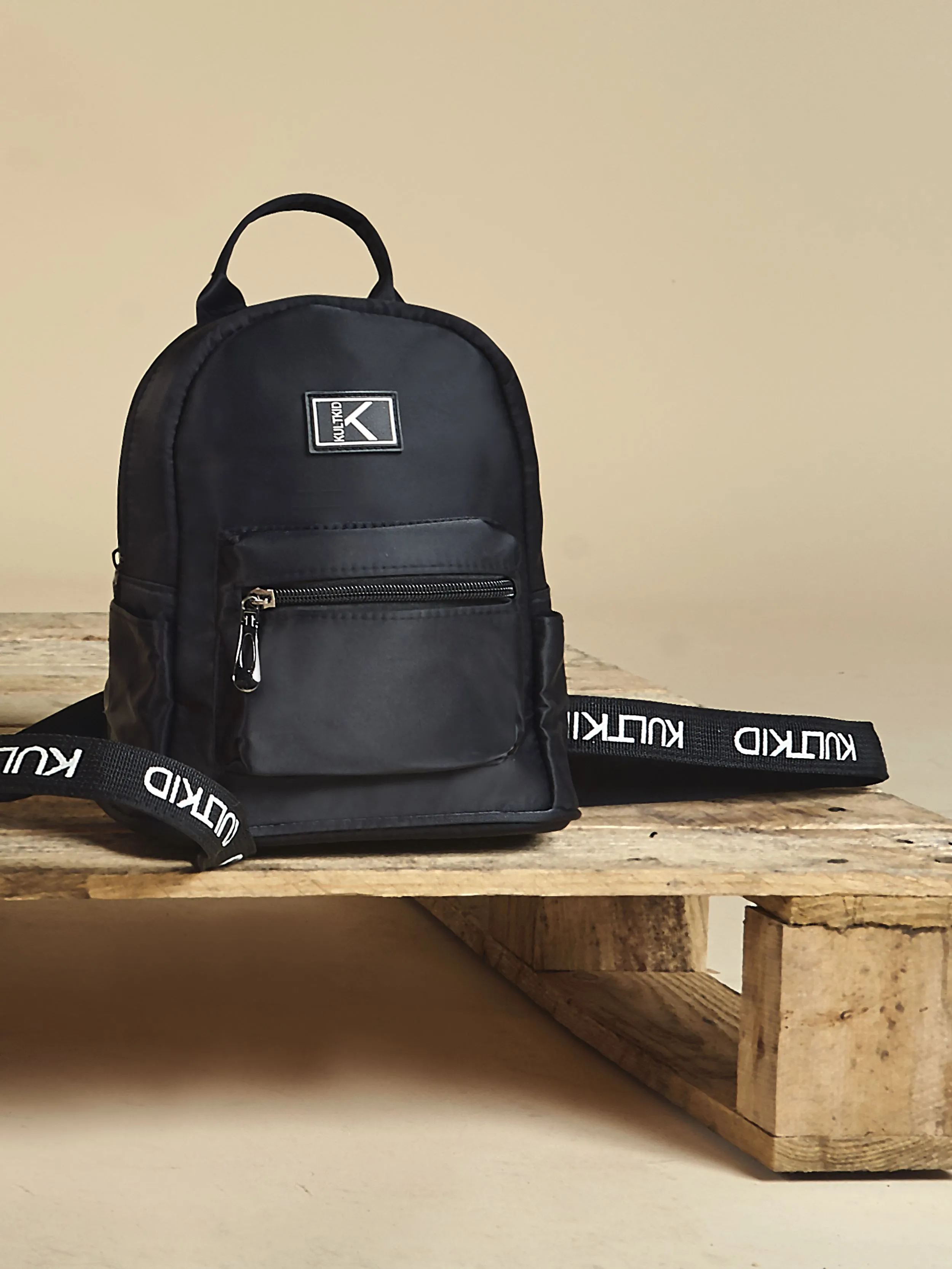 Logo Strap Backpack in Onyx