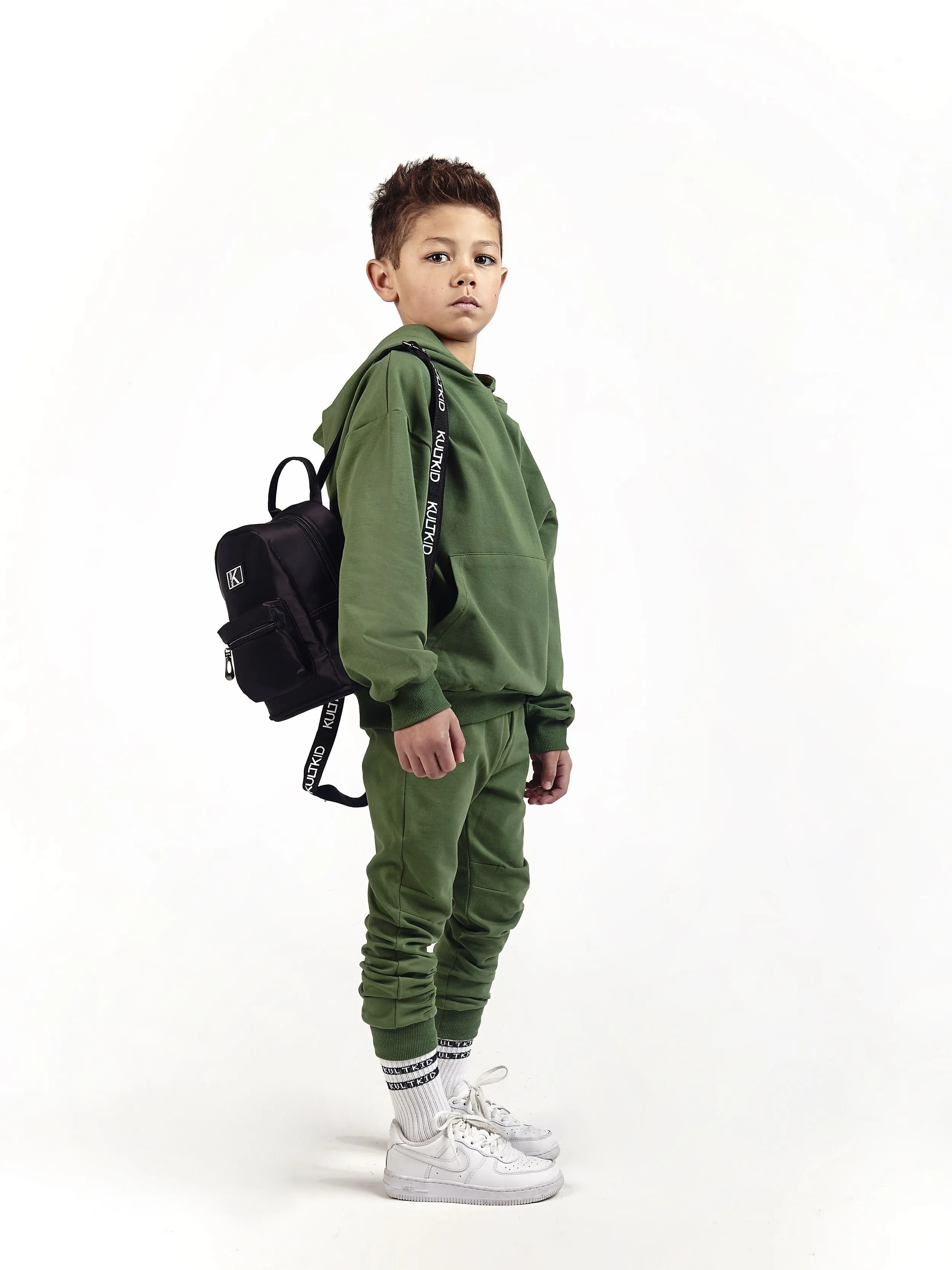 Logo Strap Backpack in Onyx